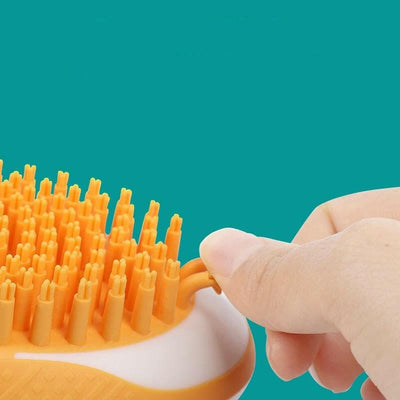 2-in-1 Shower Brush Massage Comb Soft Silicone