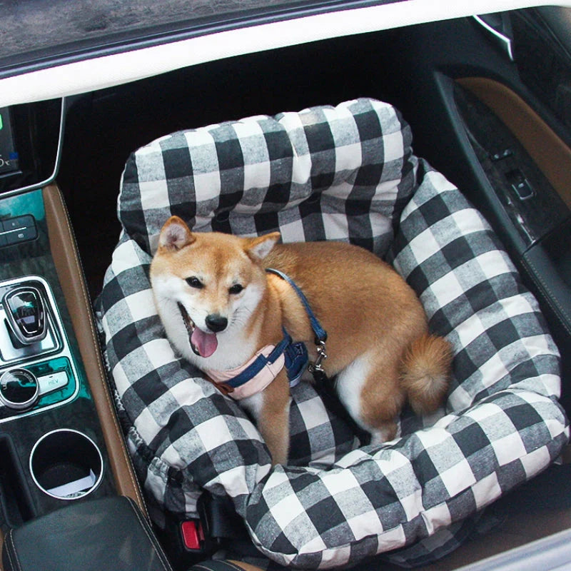 Comfortable dog bed for the car