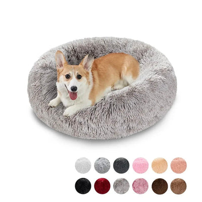 Donut-shaped Pet Bed – Ultra-Plush and Breathable Rest Bed for Pets – Machine Washable and Safe for Comfortable Sleep