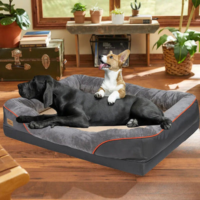 Orthopedic dog bed with washable waterproof cover - durable and comfortable for all sizes
