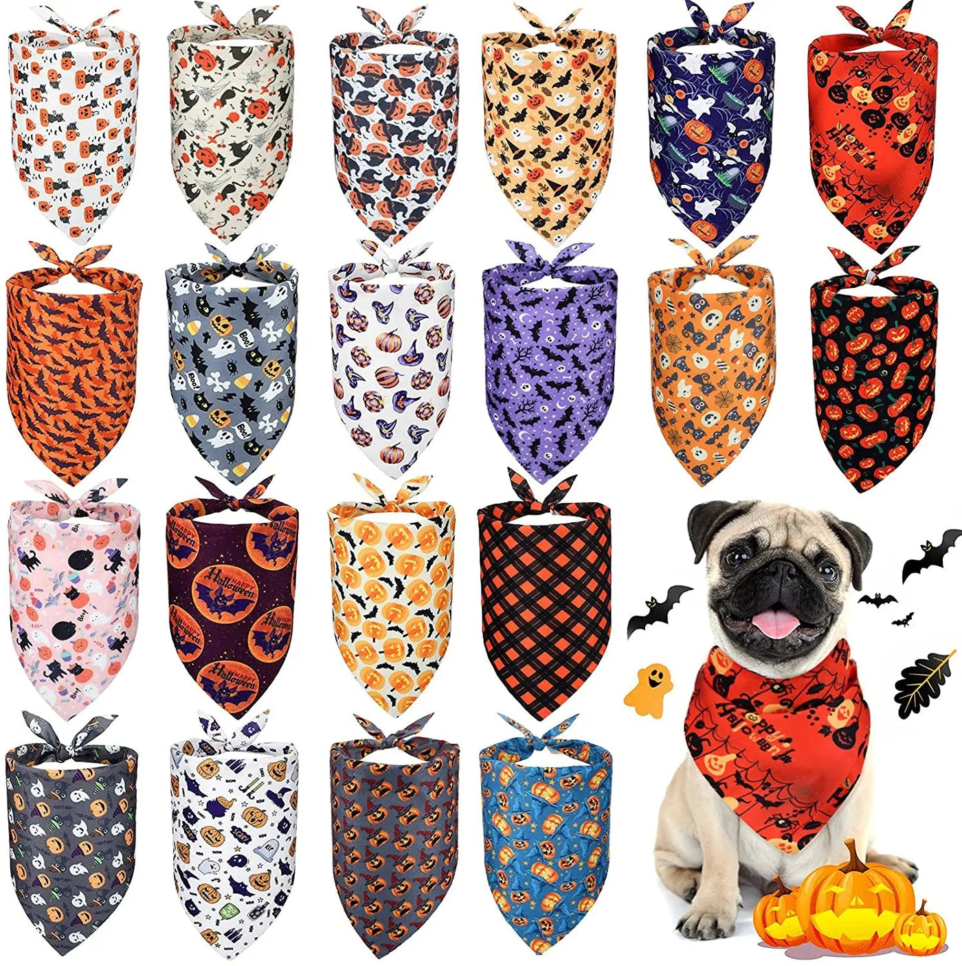 SpookyPaws ハロウィンバンダナセット