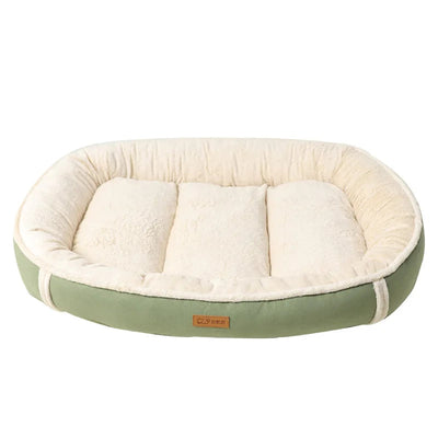 Eco-friendly Corduroy Dog Bed - Soft, Durable, and Machine Washable