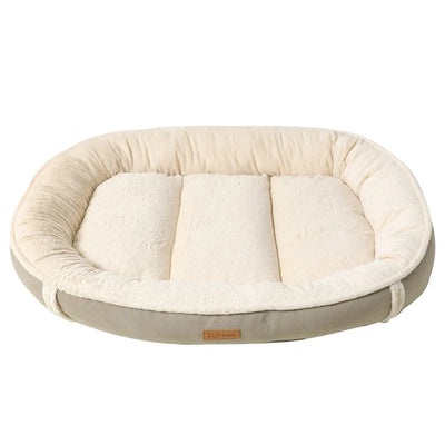 Eco-friendly Corduroy Dog Bed - Soft, Durable, and Machine Washable
