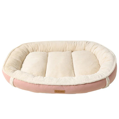 Eco-friendly Corduroy Dog Bed - Soft, Durable, and Machine Washable