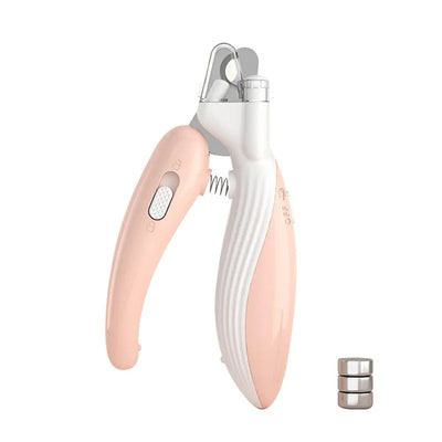 滑り止めハンドル付きLEDペット爪切り