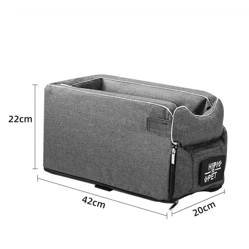 Comfortable Car Dog Carrier for Small Pets with Secure Seat Attachment