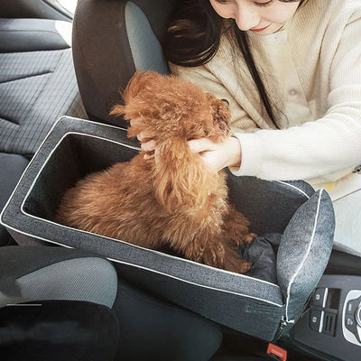 Comfortable Car Dog Carrier for Small Pets with Secure Seat Attachment