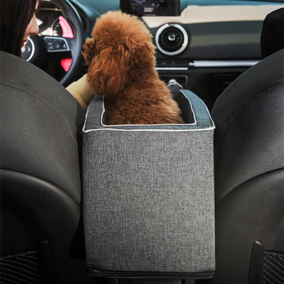 Comfortable Car Dog Carrier for Small Pets with Secure Seat Attachment
