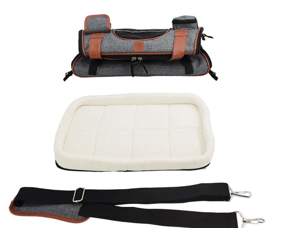 Pet Carrying Bag with Mesh Window and Adjustable Shoulder Strap