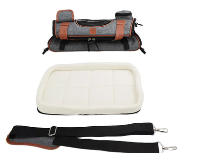 Pet Carrying Bag with Mesh Window and Adjustable Shoulder Strap