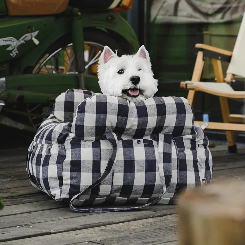 Comfortable dog bed for the car