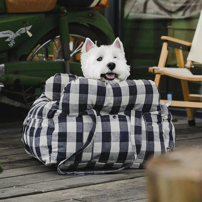 Comfortable dog bed for the car