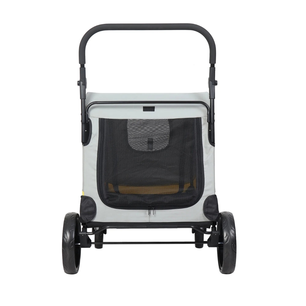 Portable Dog Stroller with 4 Wheels for Large Dogs