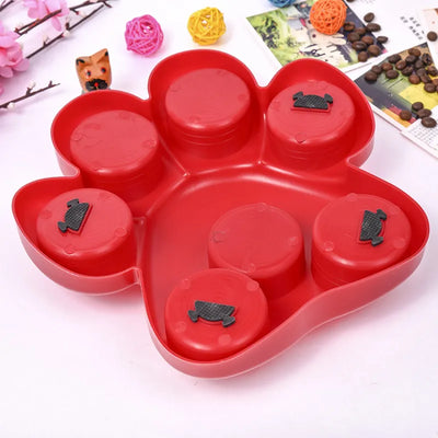 Dog Toy Feeding Station with Paw Design – Interactive Toy for Dogs for Mental Stimulation
