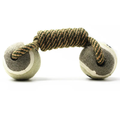 Dog Toy Rope with Balls – Chew Toy for Dogs with Paw Print