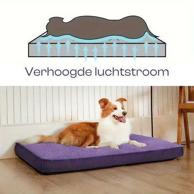 Premium Memory Foam Dog Bed with Washable Cover, Non-Slip, and Suitable for Large Breeds