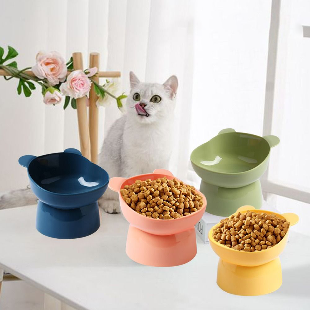 Elevated Dog Feeding Bowl with Corner for Better Digestion and Neck Protection