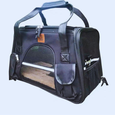 Pet Carrying Bag with Mesh Window and Adjustable Shoulder Strap