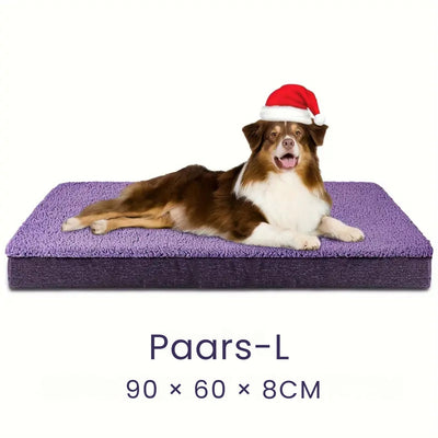 Premium Memory Foam Dog Bed with Washable Cover, Non-Slip, and Suitable for Large Breeds