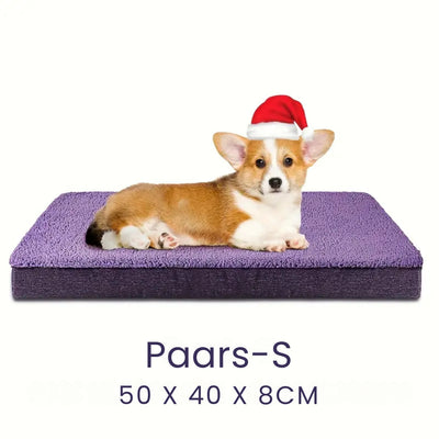 Premium Memory Foam Dog Bed with Washable Cover, Non-Slip, and Suitable for Large Breeds