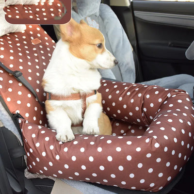 Dog Car Seat – Safety Seat for Dogs with Straps and Soft Padding