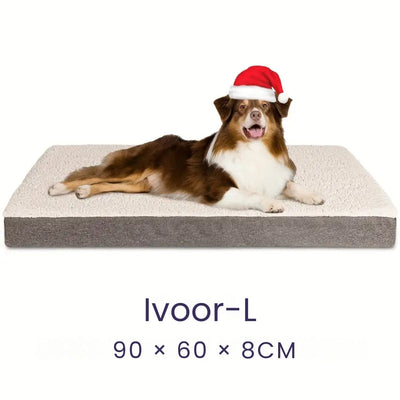 Premium Memory Foam Dog Bed with Washable Cover, Non-Slip, and Suitable for Large Breeds