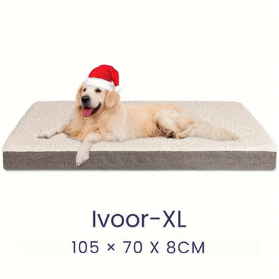 Premium Memory Foam Dog Bed with Washable Cover, Non-Slip, and Suitable for Large Breeds