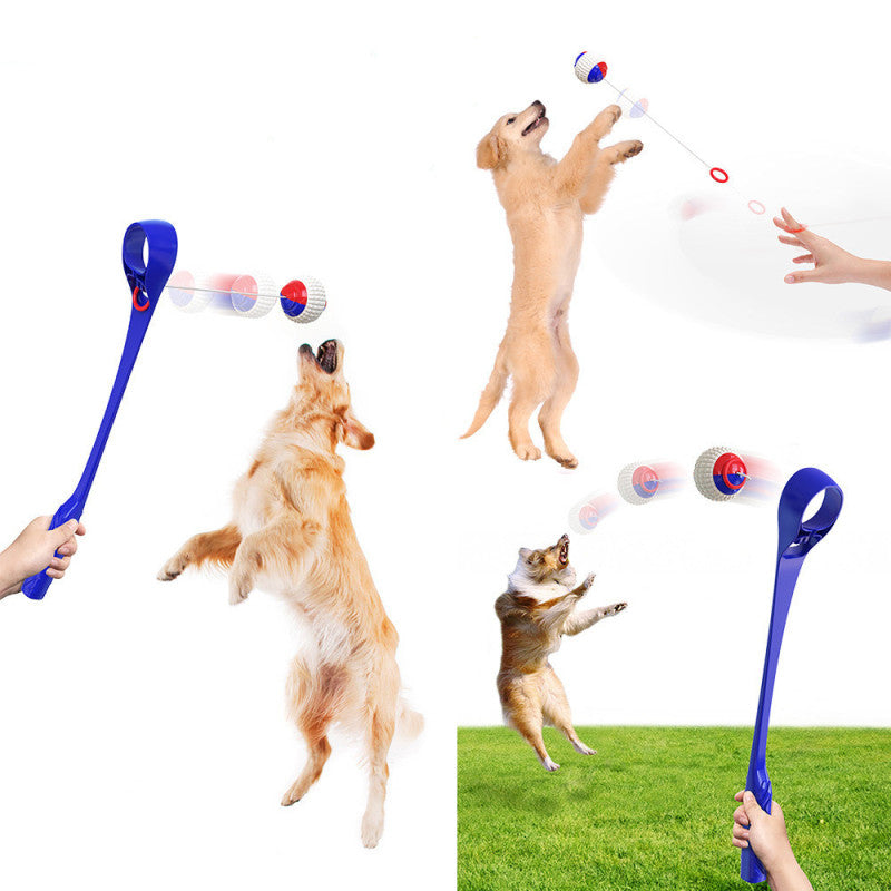 Dog Toy Throwing Game for Dogs with Ball Throwing Stick