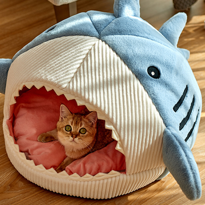 快適なクッション付きポータブル猫ベッド