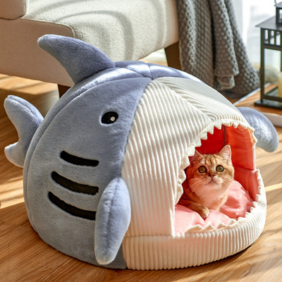 快適なクッション付きポータブル猫ベッド