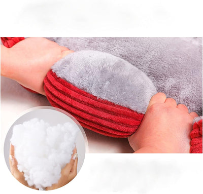 Calming Square Plush Dog Bed Anti-Slip with Raised Edge