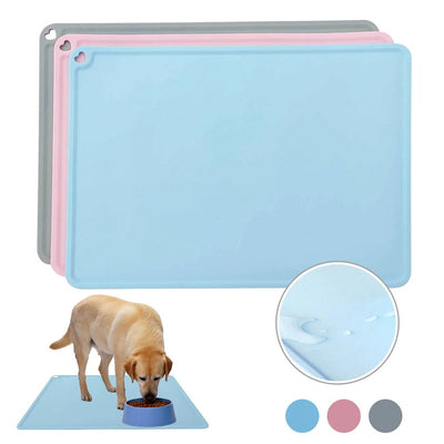 Waterproof Non-Slip Mat for Dogs Food and Water Bowls
