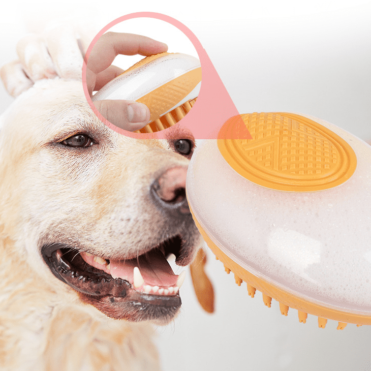 2-in-1 Shower Brush Massage Comb Soft Silicone