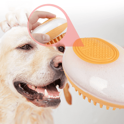 2-in-1 Shower Brush Massage Comb Soft Silicone