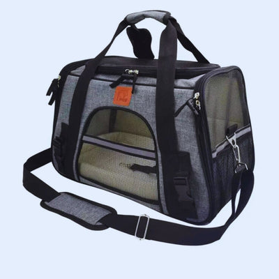 Pet Carrying Bag with Mesh Window and Adjustable Shoulder Strap