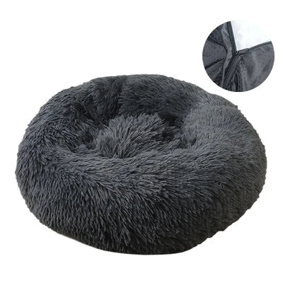 Donut-shaped Pet Bed – Ultra-Plush and Breathable Rest Bed for Pets – Machine Washable and Safe for Comfortable Sleep