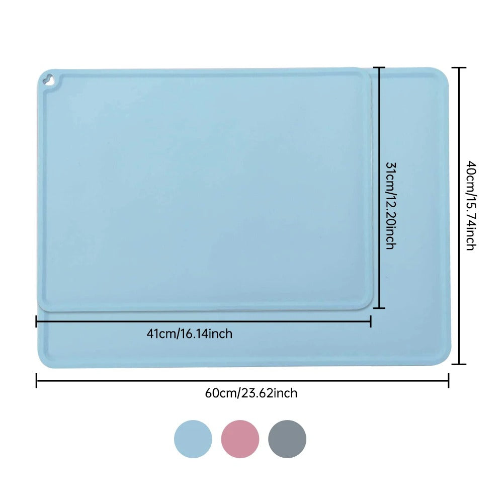 Waterproof Non-Slip Mat for Dogs Food and Water Bowls
