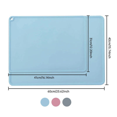 Waterproof Non-Slip Mat for Dogs Food and Water Bowls