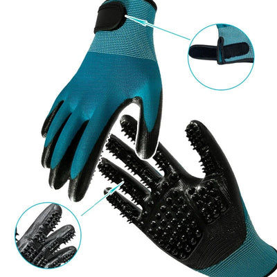 silicone grooming gloves for dogs