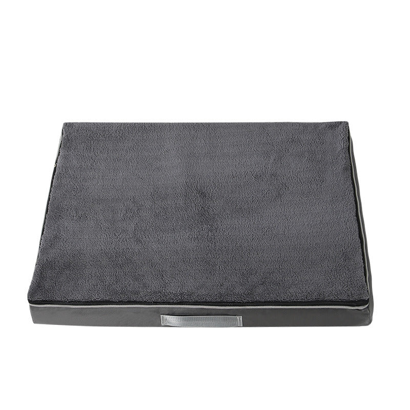 Large Plush Memory Foam Dog Bed