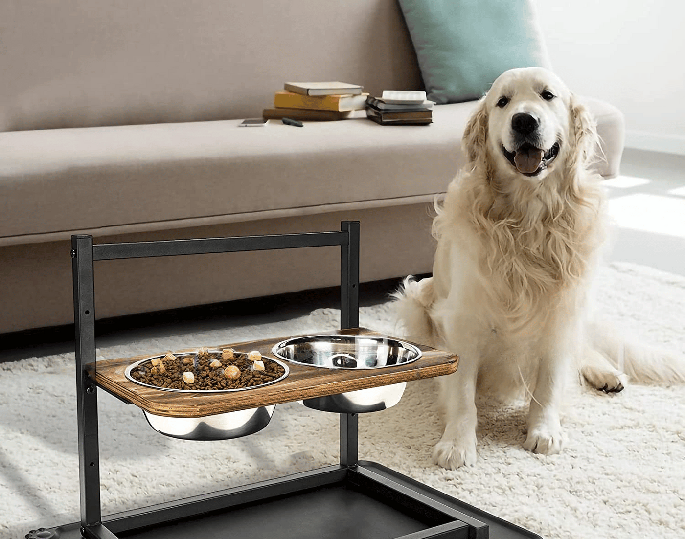 プレミアムな高床式犬用給餌ステーション - SnackHaven