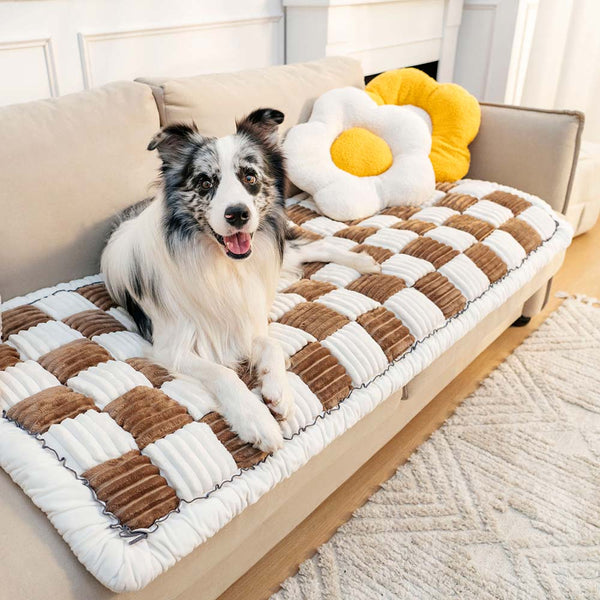 Soft Checked Sofa Protectors for Dogs