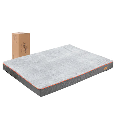 Orthopedic waterproof dog bed with washable cover and non-slip bottom