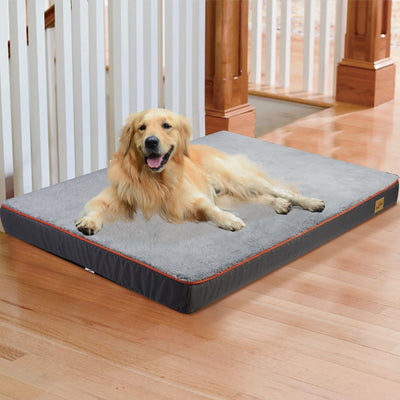 Orthopedic waterproof dog bed with washable cover and non-slip bottom