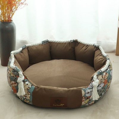 Dog Bed with Pocket and Chew Rope