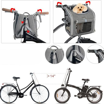 3in1 Dog Carrying Bag for Bicycles