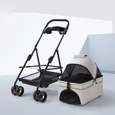 高級2in1犬用ベビーカー＆ペットキャリア