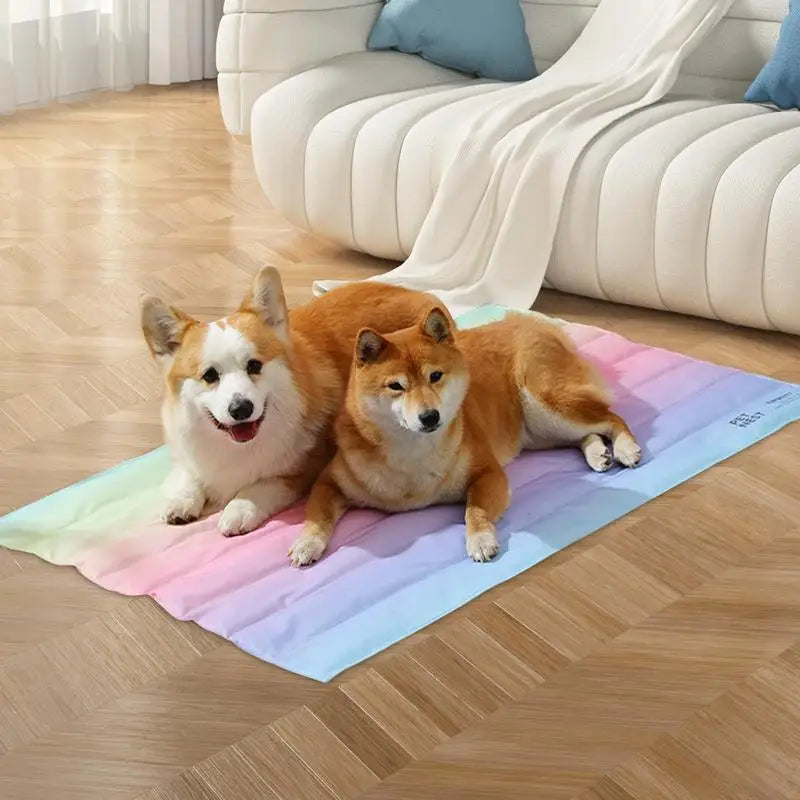 レインボー冷却マット