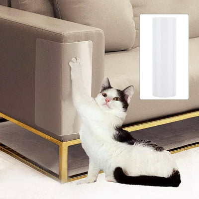 猫用家具用傷防止粘着保護シート - 透明