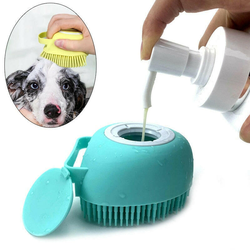 FurMassage – Soft Silicone Pet Grooming Brush